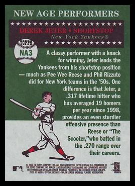 2003 Topps Heritage New Age Performers